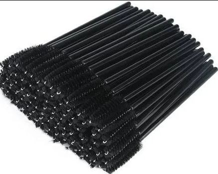 50 PCS Black Disposable Mascara Wands – Perfect for Lash & Brow Styling!